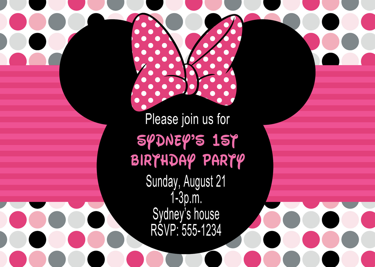 Minnie Mouse Party Invitations