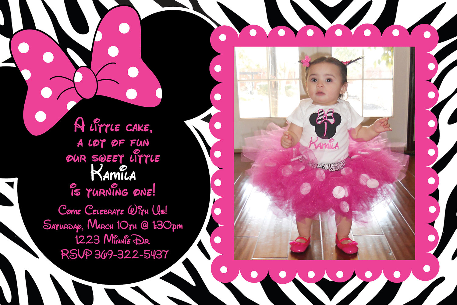Minnie Mouse Party Invitations