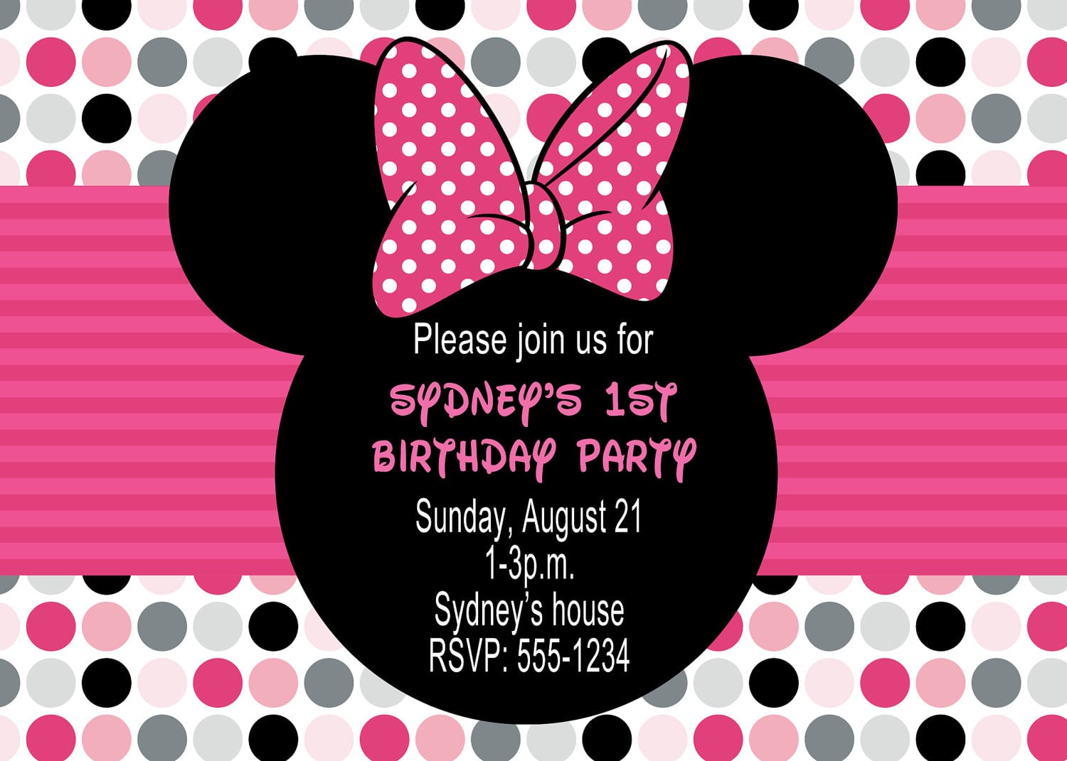 Minnie Mouse Party Invitations