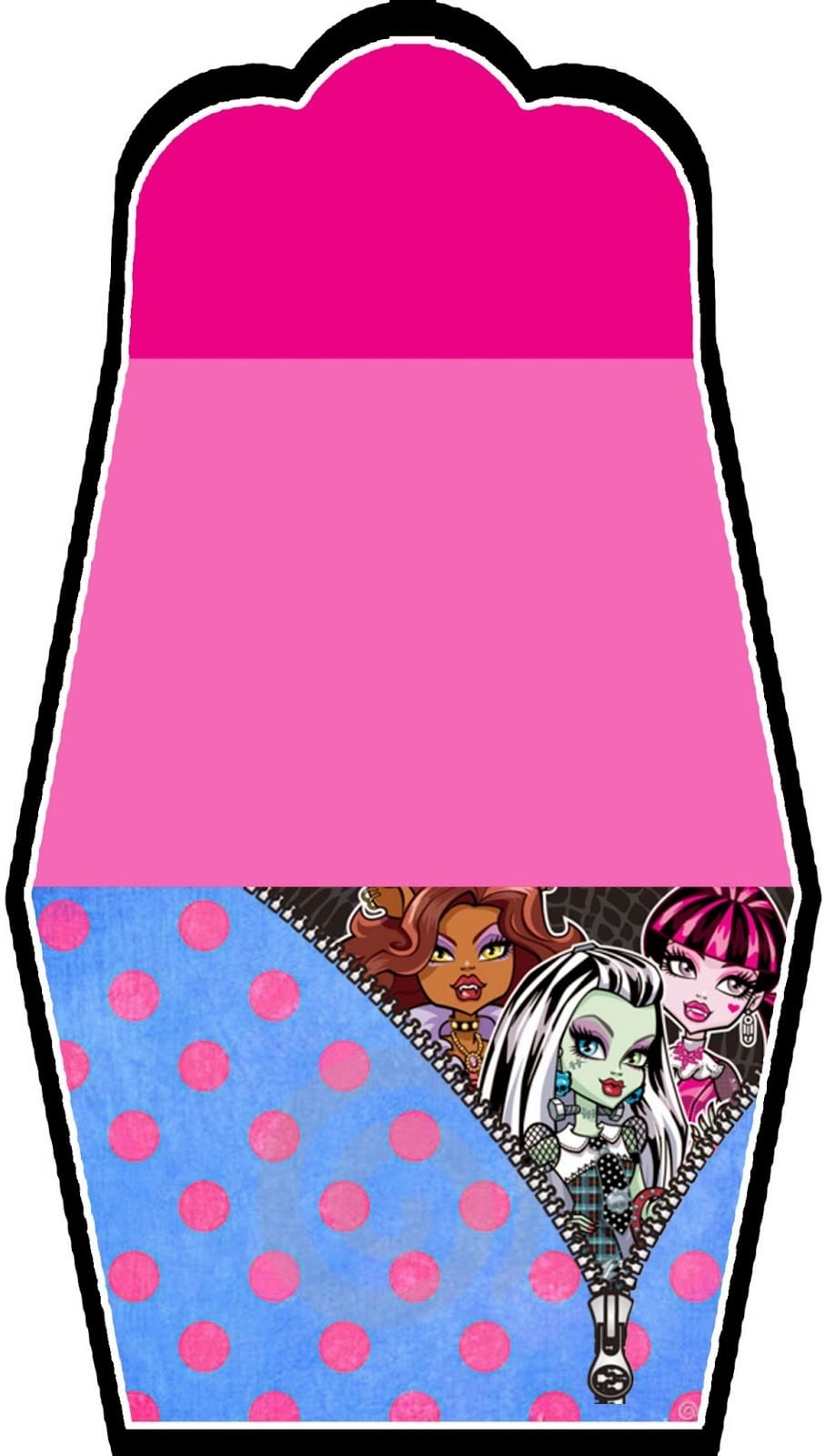 Monster High  Free Printable Purse Invitations