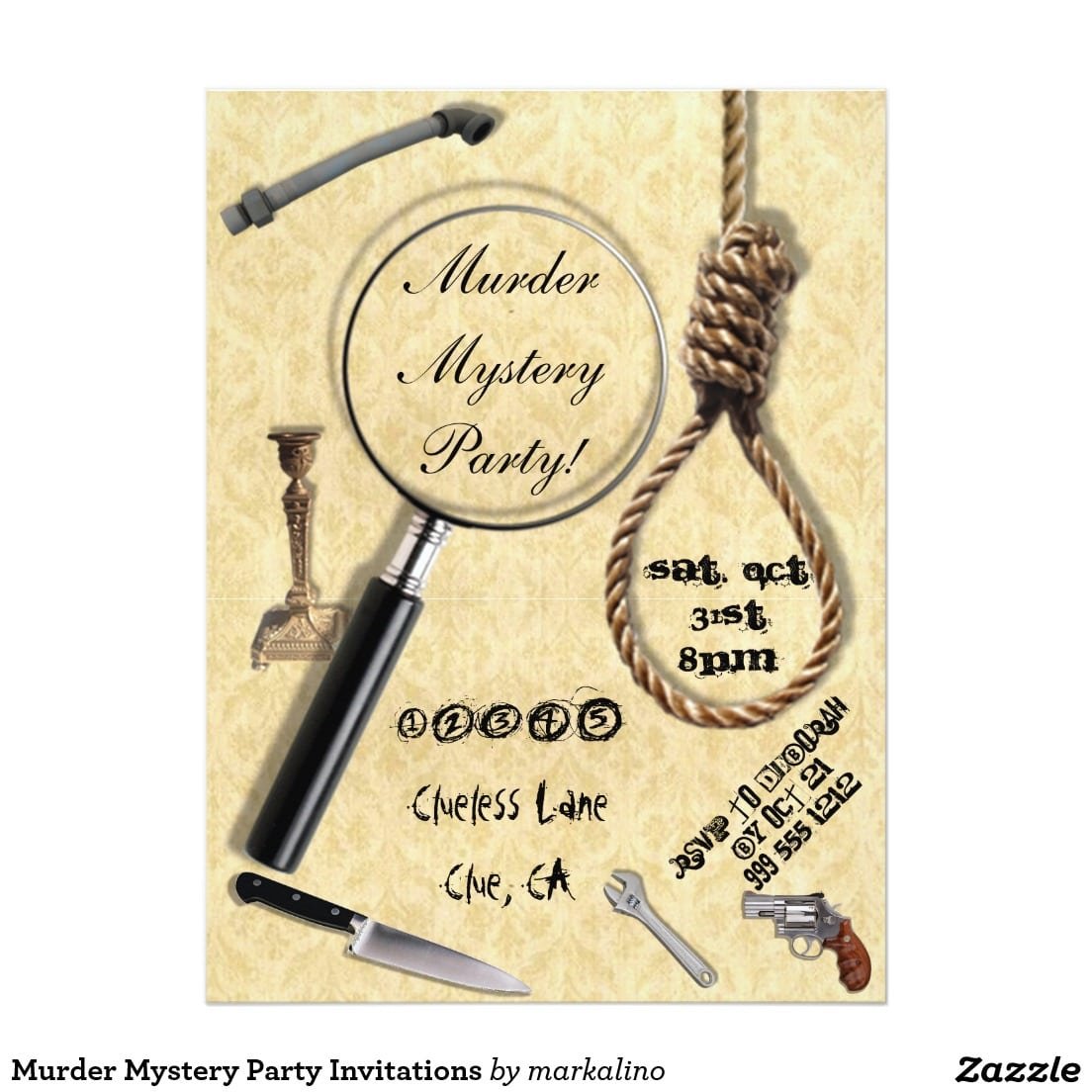 Murder Mystery Party Invitations