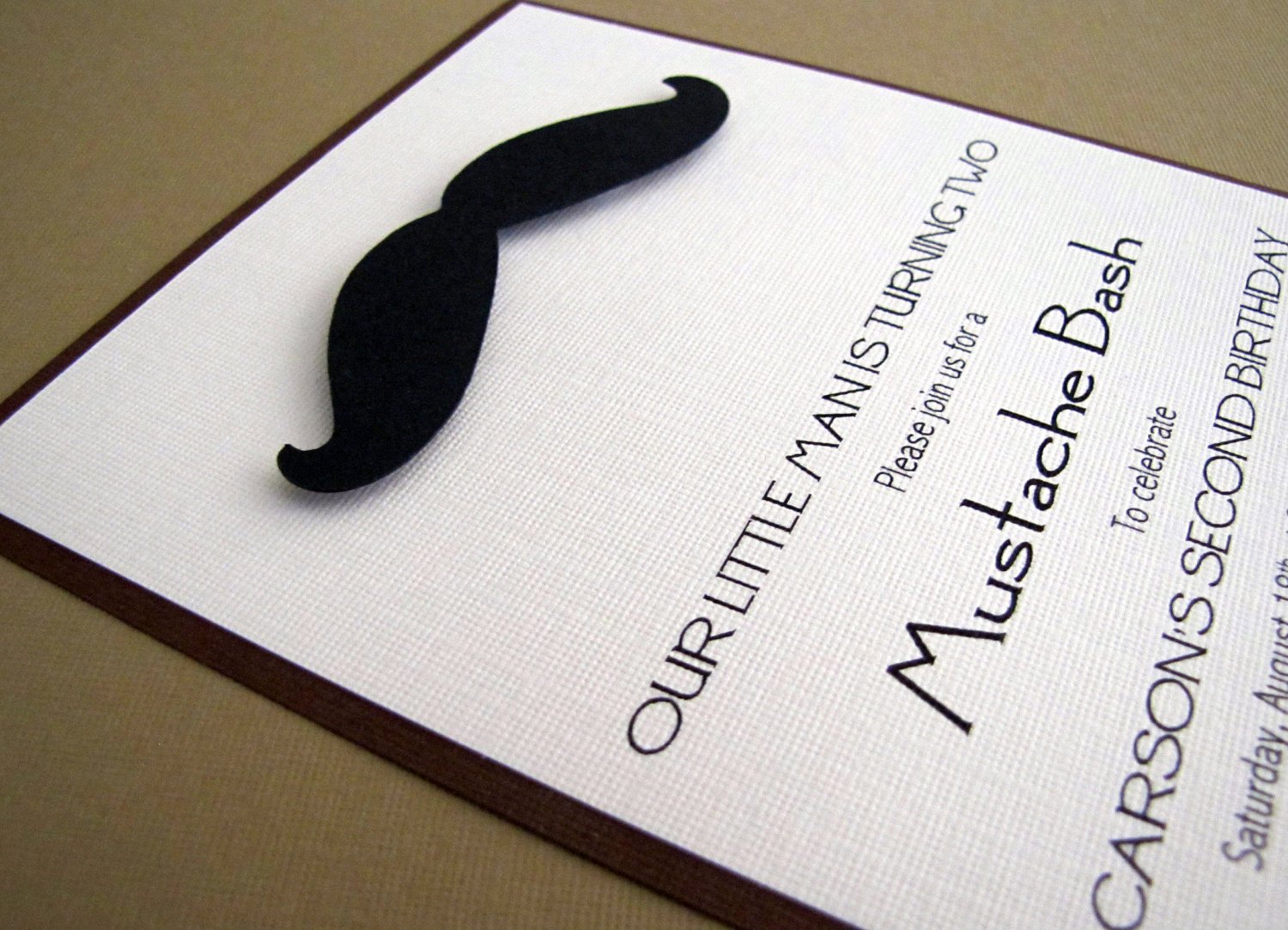 Mustache Party Invitations Moustache Invitation By Scrapyourstory