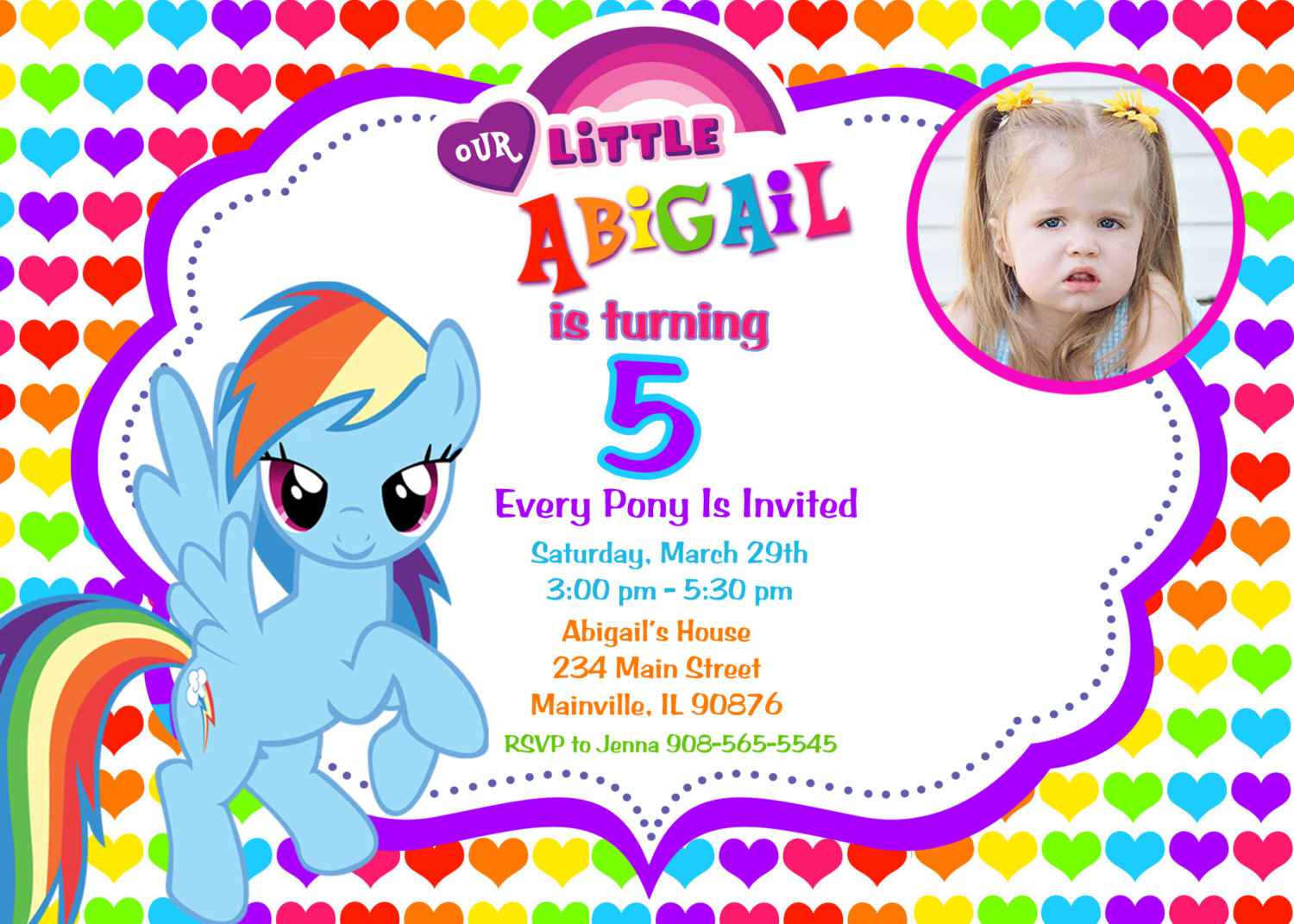 My Little Pony Birthday Invitations