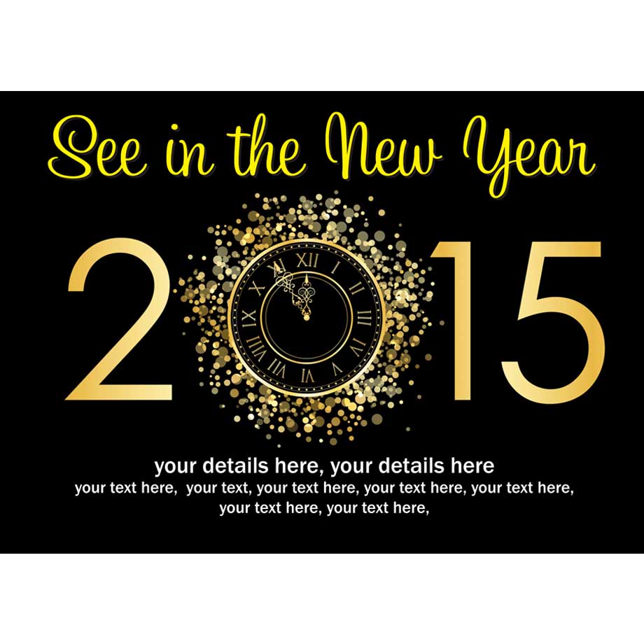 New Years Eve Party Invitation Chalkboard Hand Lettering