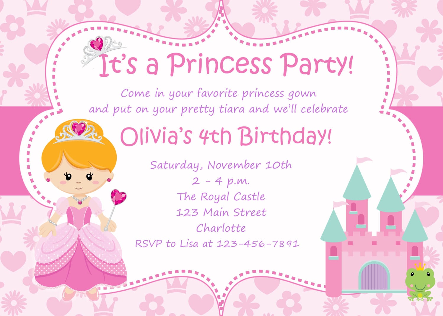 Nice Printable Hello Kitty Birthday Invitation Template