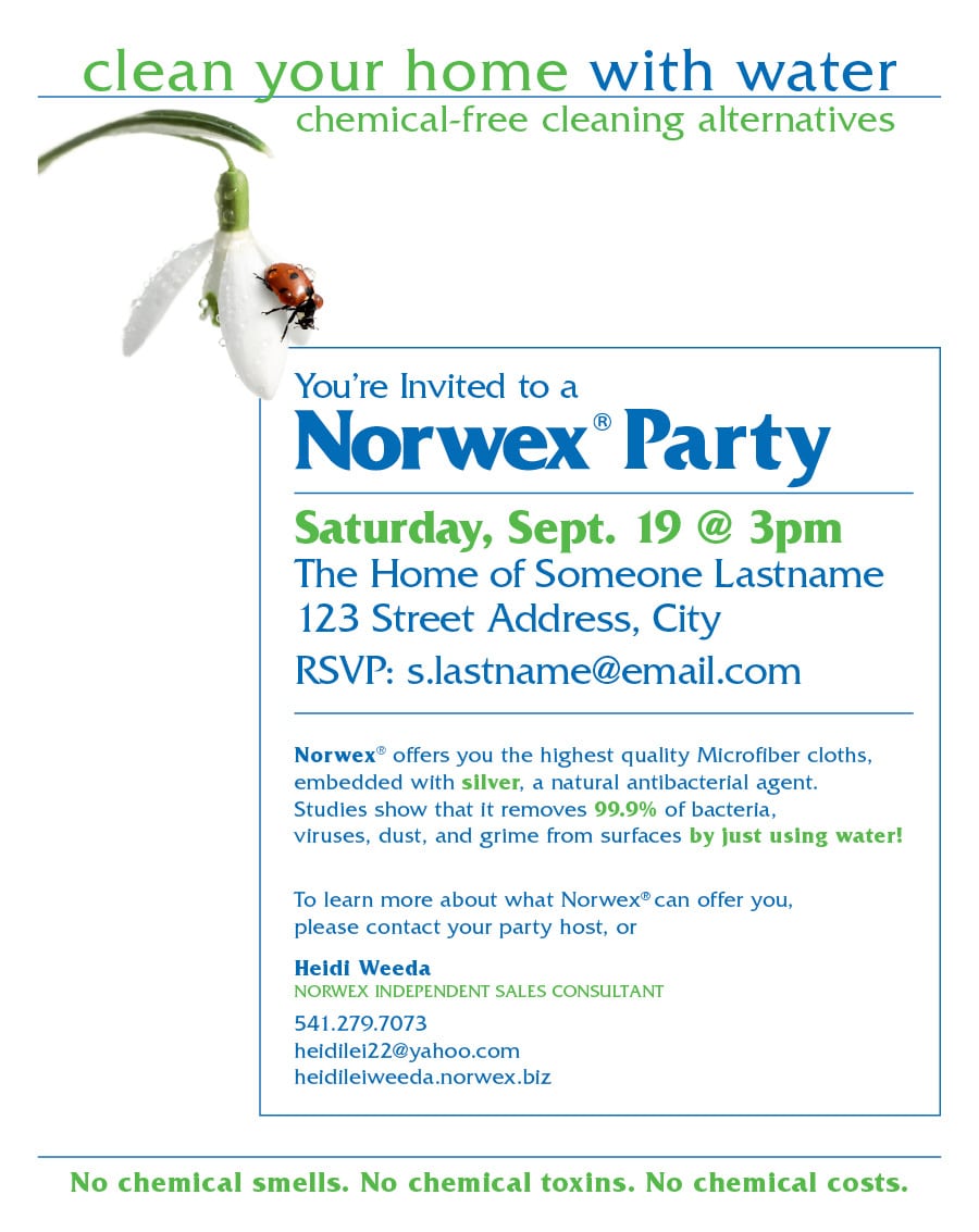 Norwex Party Invitation