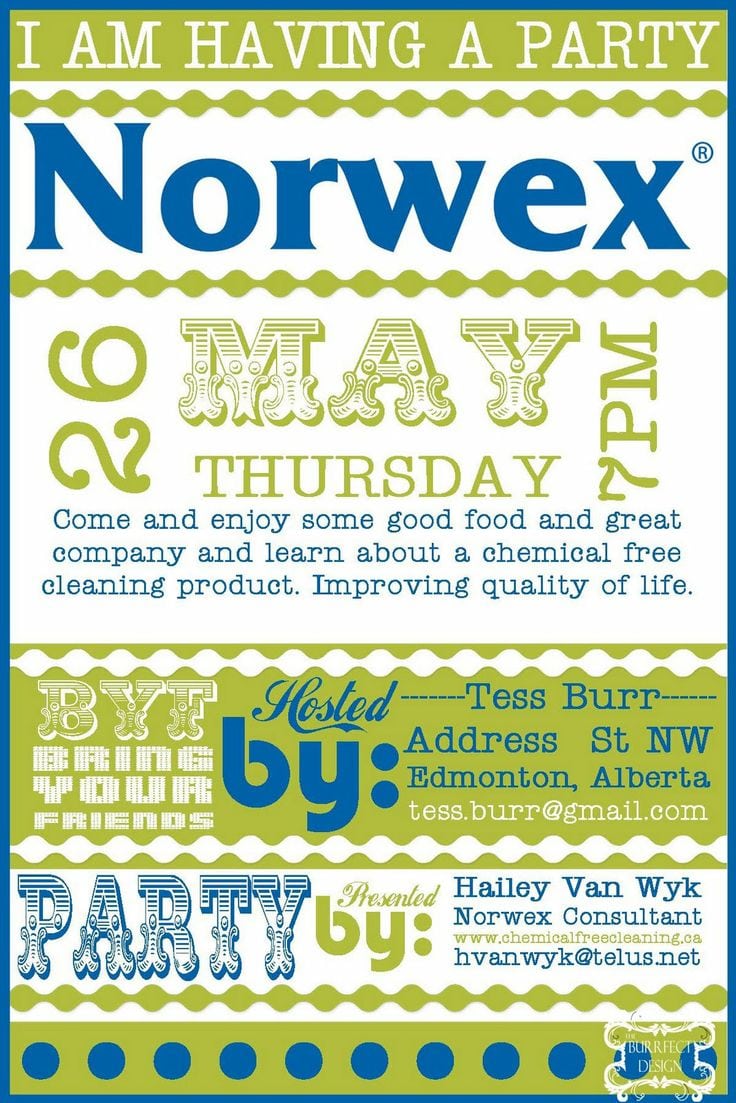 Norwex Party Invitation