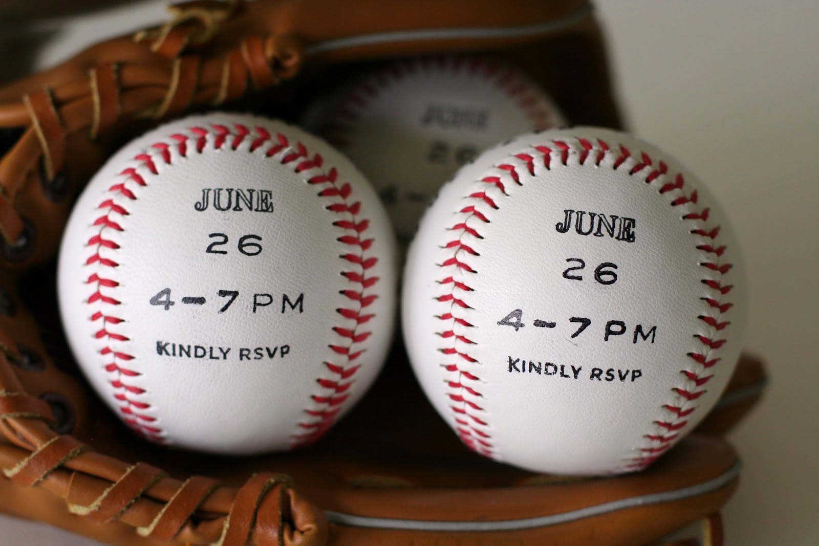 Notable Nest  Baseball Party Invitations