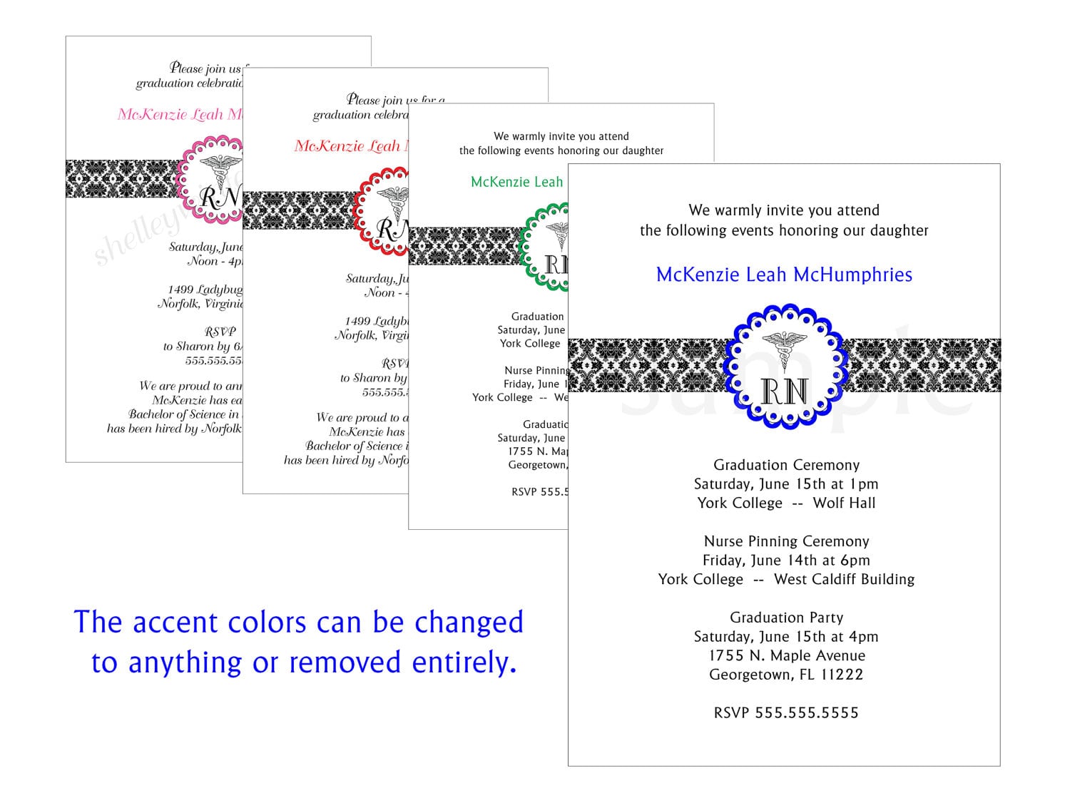 Nursing School Graduation Invitations