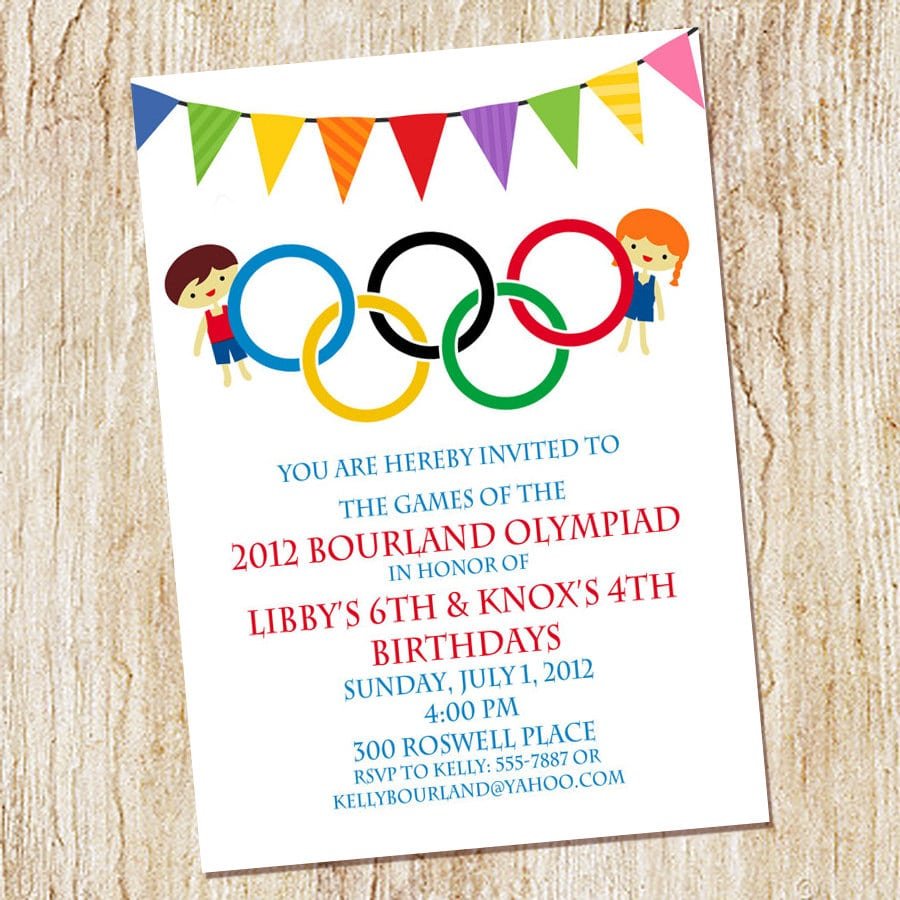 Olympic Party Invitations