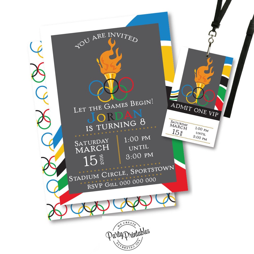 Olympic Party Invitations