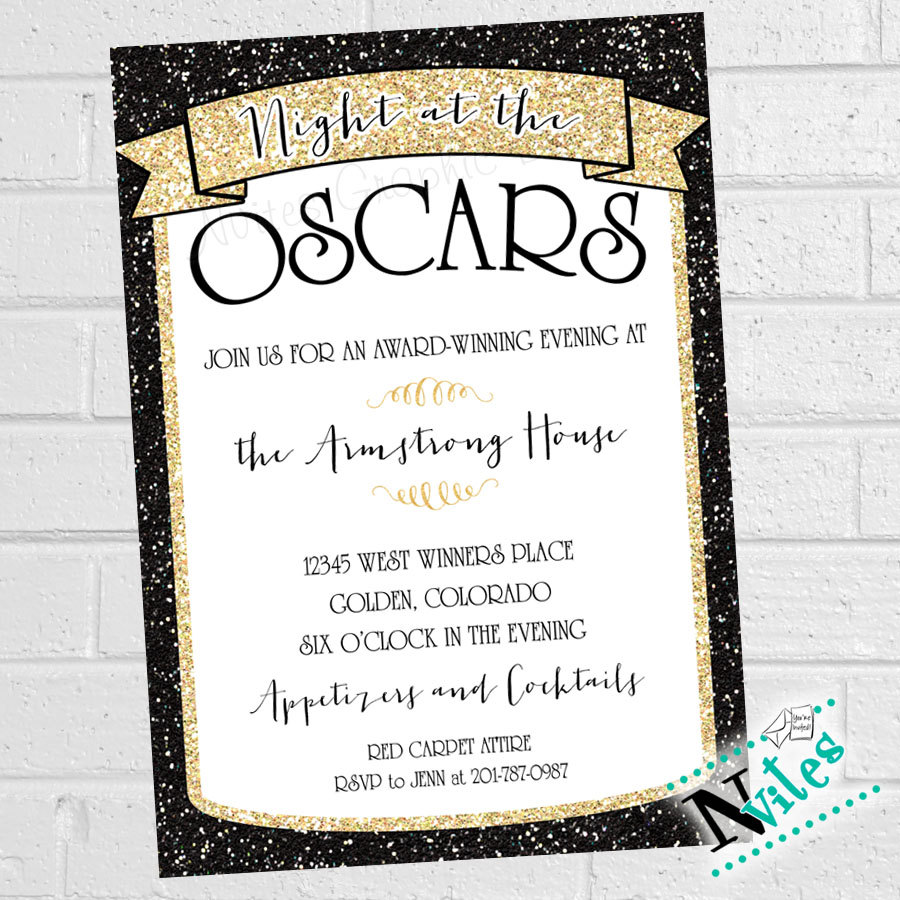 Oscar Party Invite