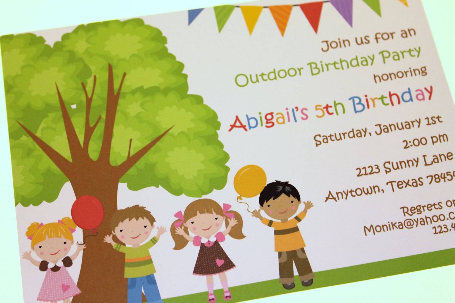 Outdoor Birthday Party Invitations By Pmcinvitations On Etsy