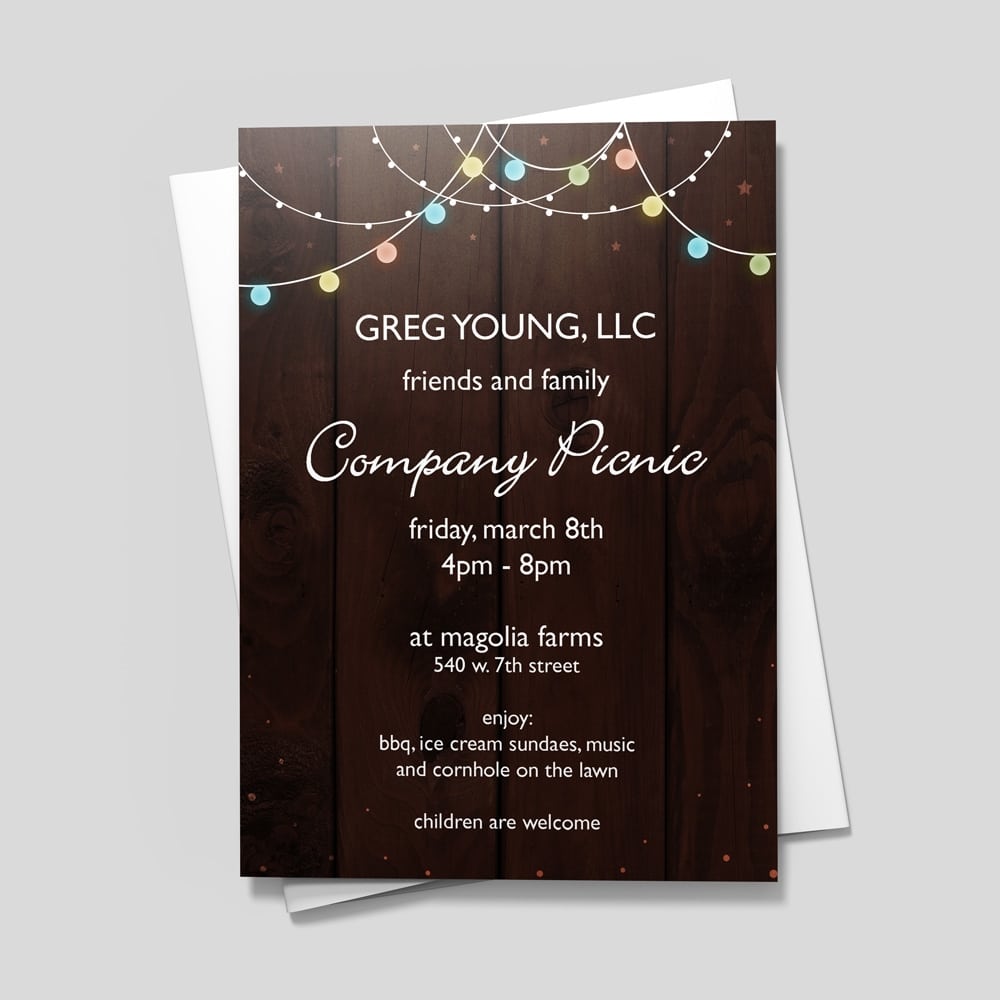 Outdoor Party Invitation