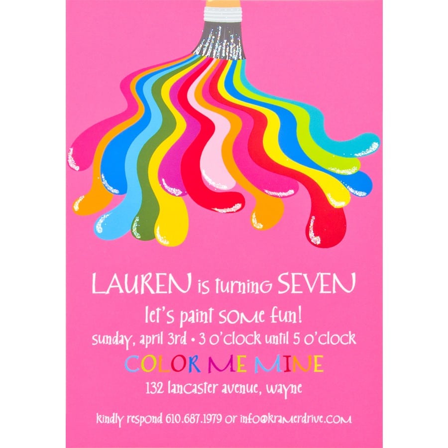 Painting Party Invitations