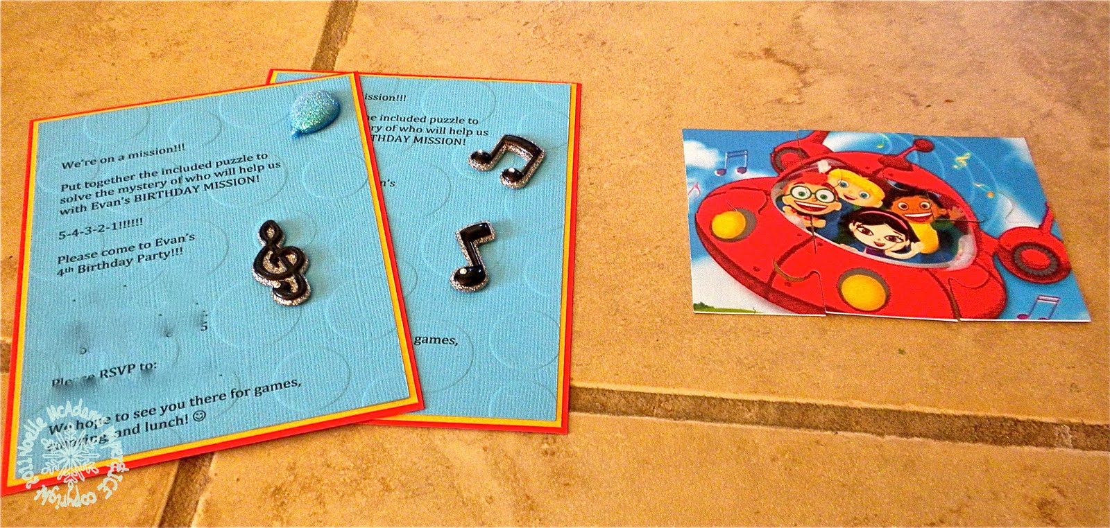 Paper & Ice  Little Einsteins Birthday Party Invitations