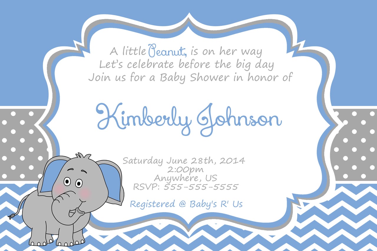 Party City Invitations For Baby Shower