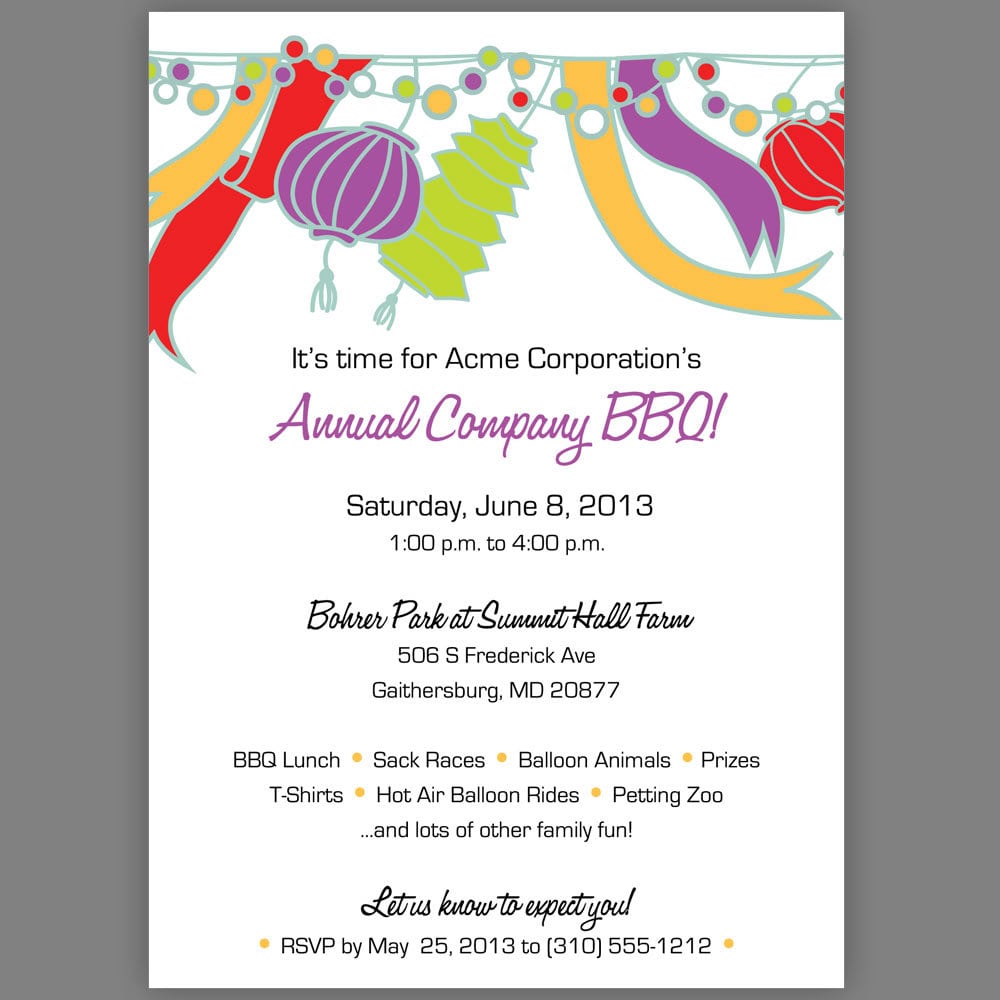 Party Invitation Wording