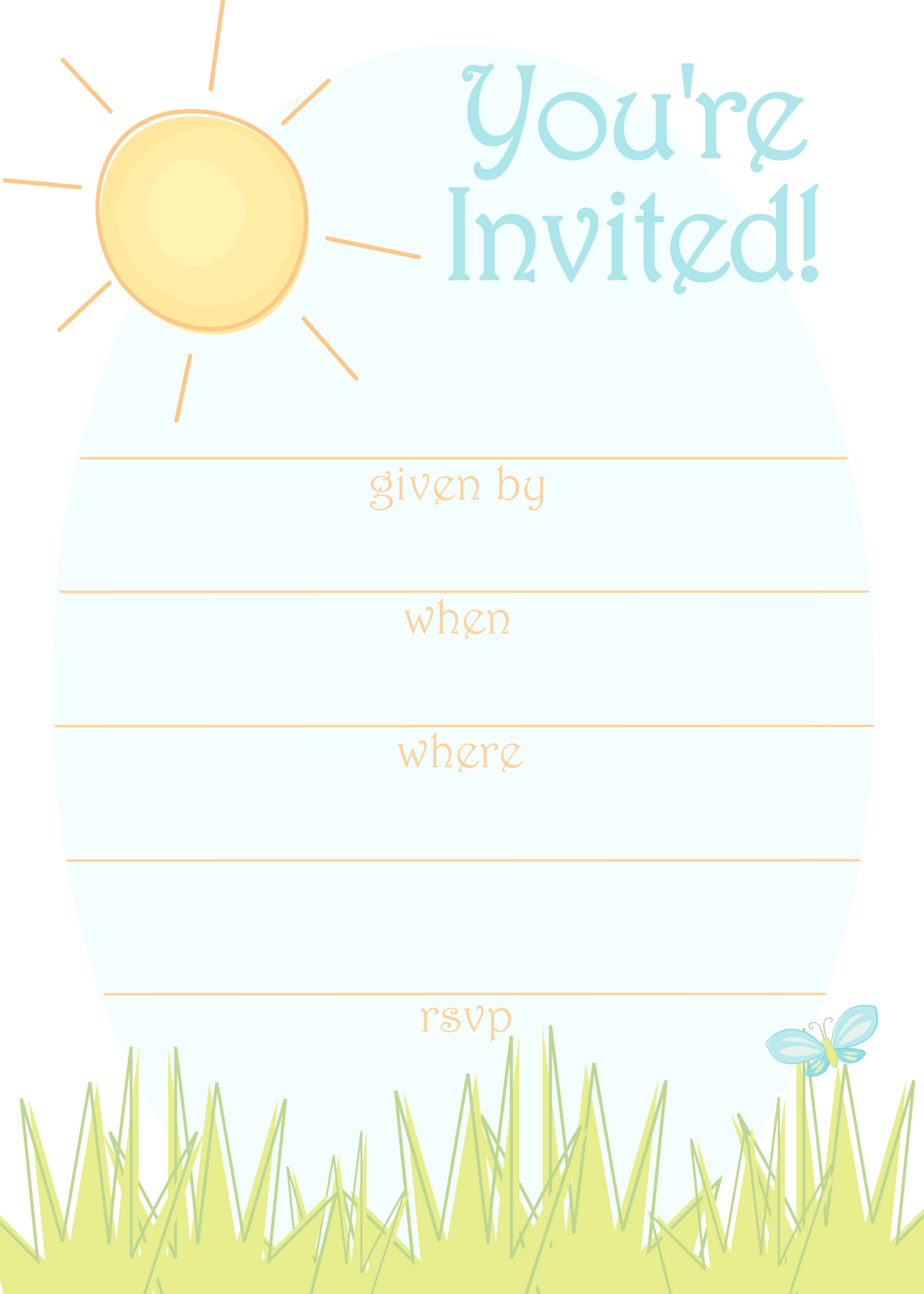 Party Invitations Free Printable Template