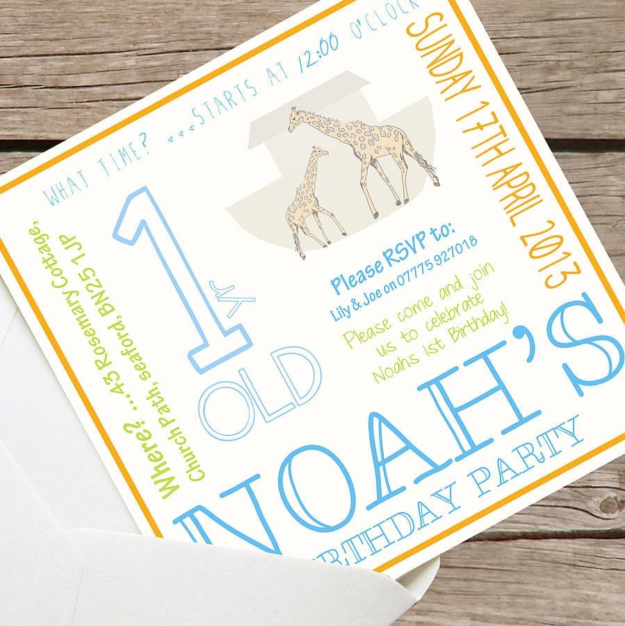Personalised Child's Party Invitation By Precious Little Plum