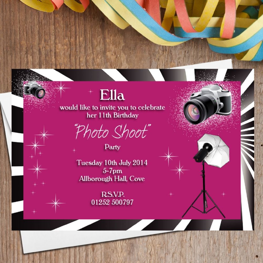 Photoshoot Party Invitations At Expertreview Us