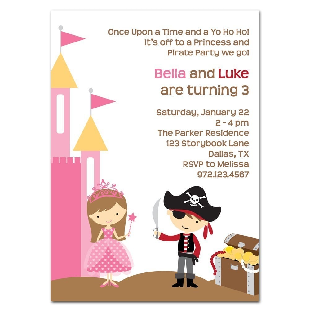 Pirate Party Invitation Wording