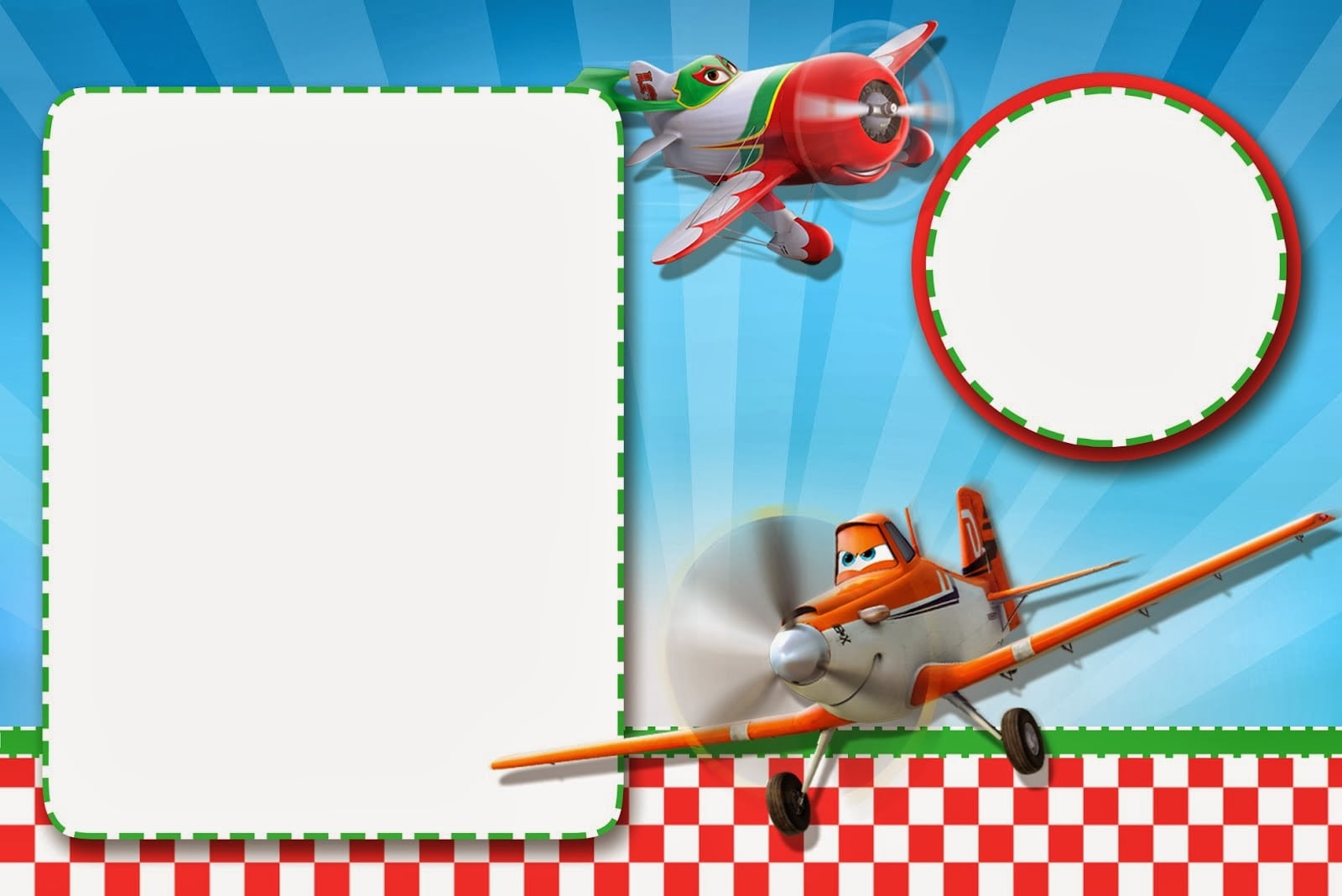 Planes (disney)  Free Printable Cards Or Invitations