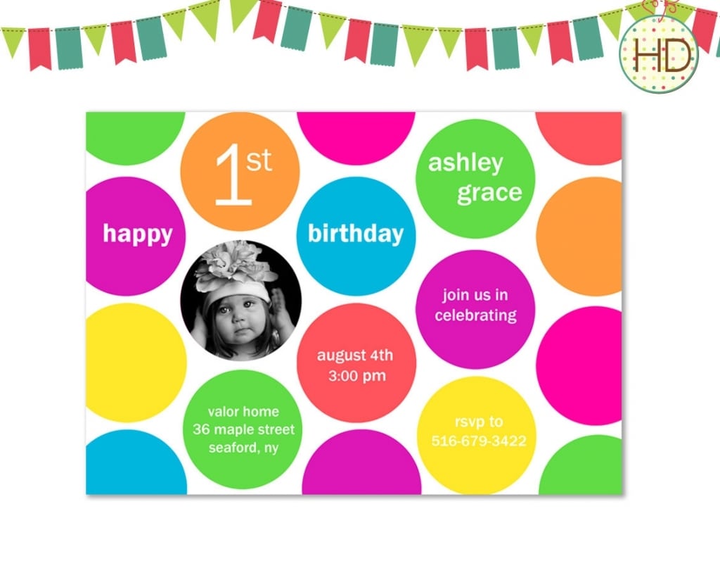 Polka Dot Party Invitations Lollipop Polka Dot Sweet Shoppe