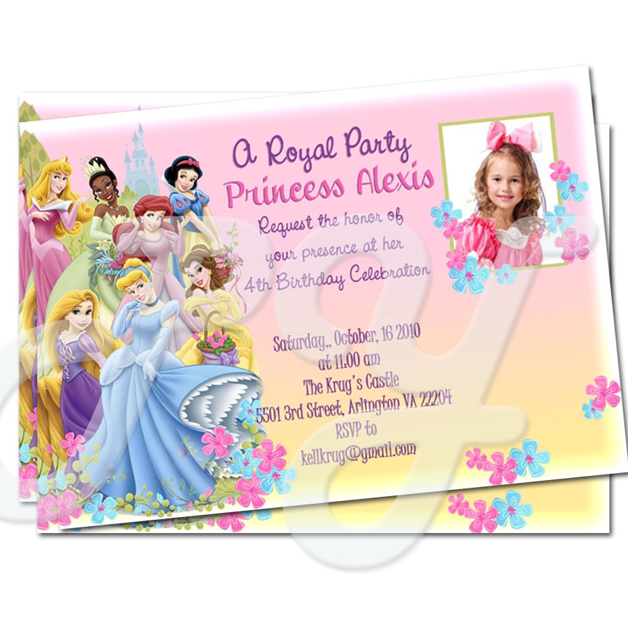 Princess Personalized Invitations