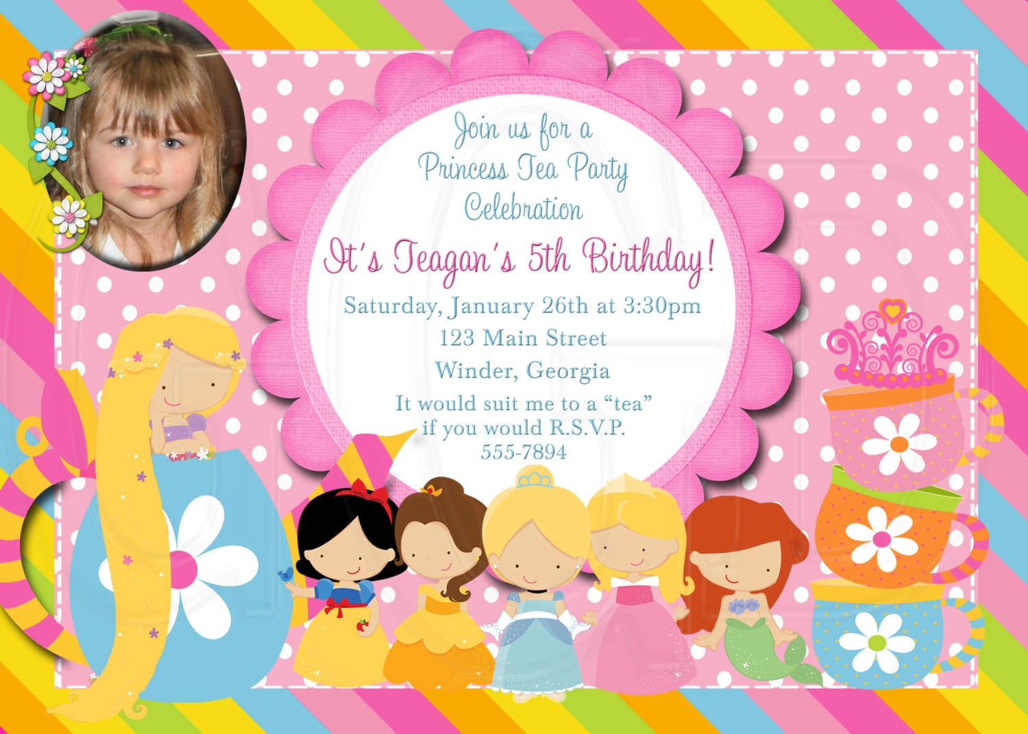 Princess Tea Party Invitation