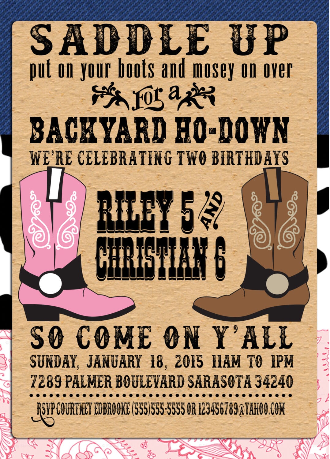 Printable Backyard Ho