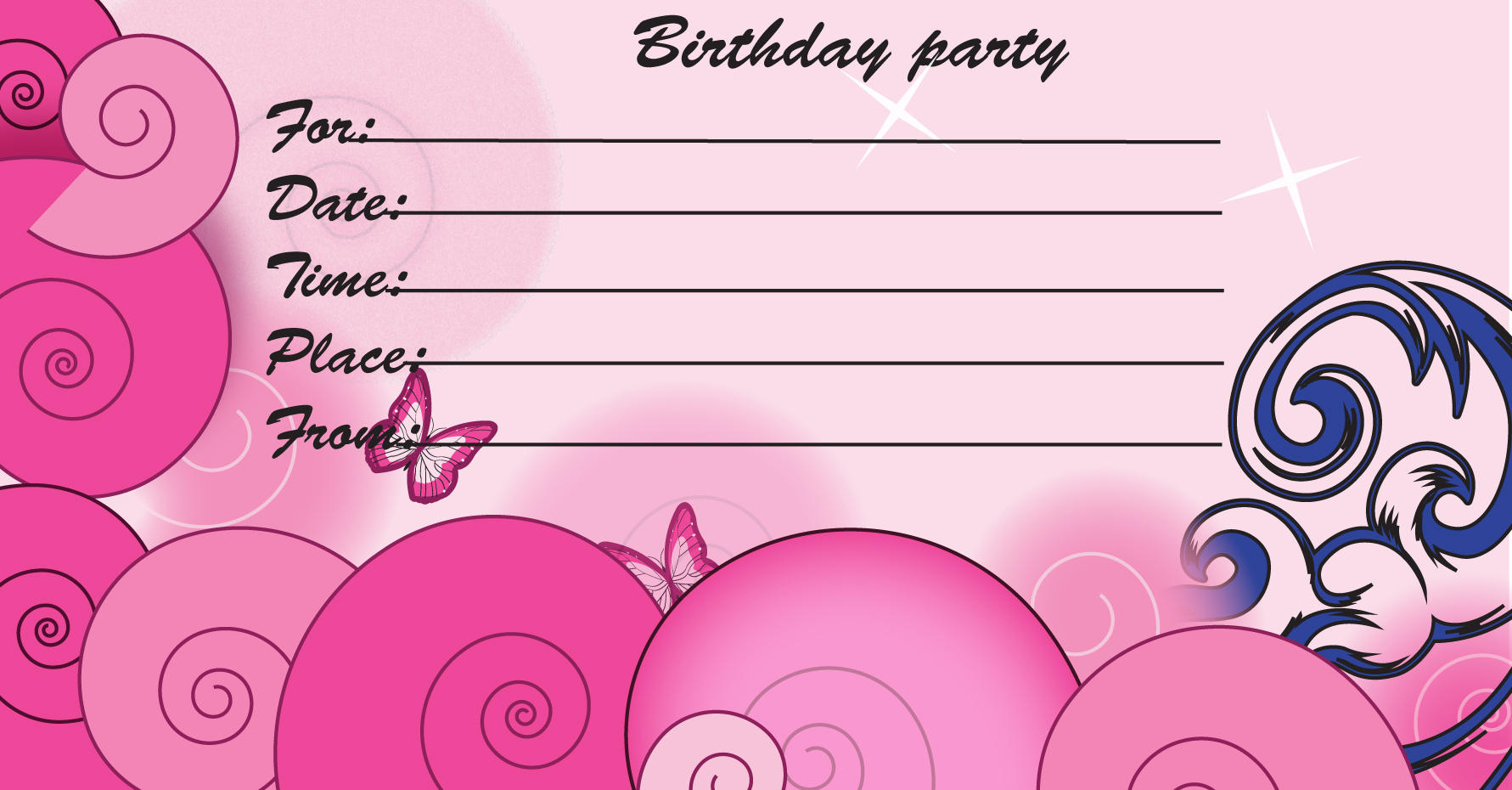 Printable Birthday Invitations Free
