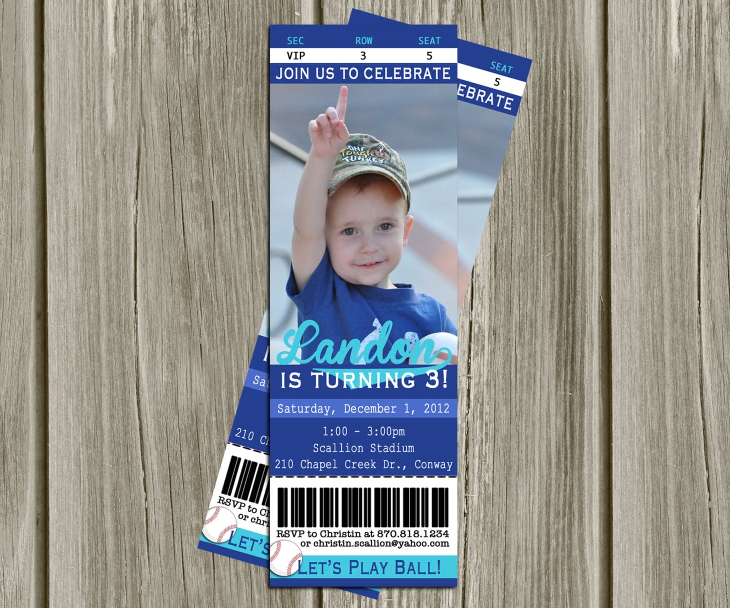 Printable Invitations Baseball Game Ticket Birthday Party