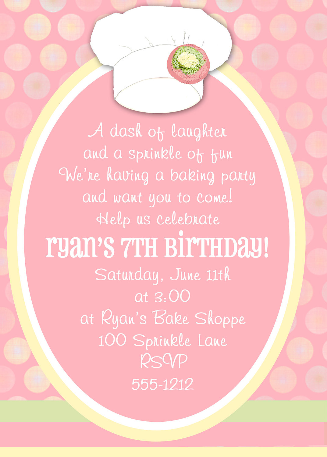 Printable Little Chef Birthday Party Invitation   Pizza, Cooking