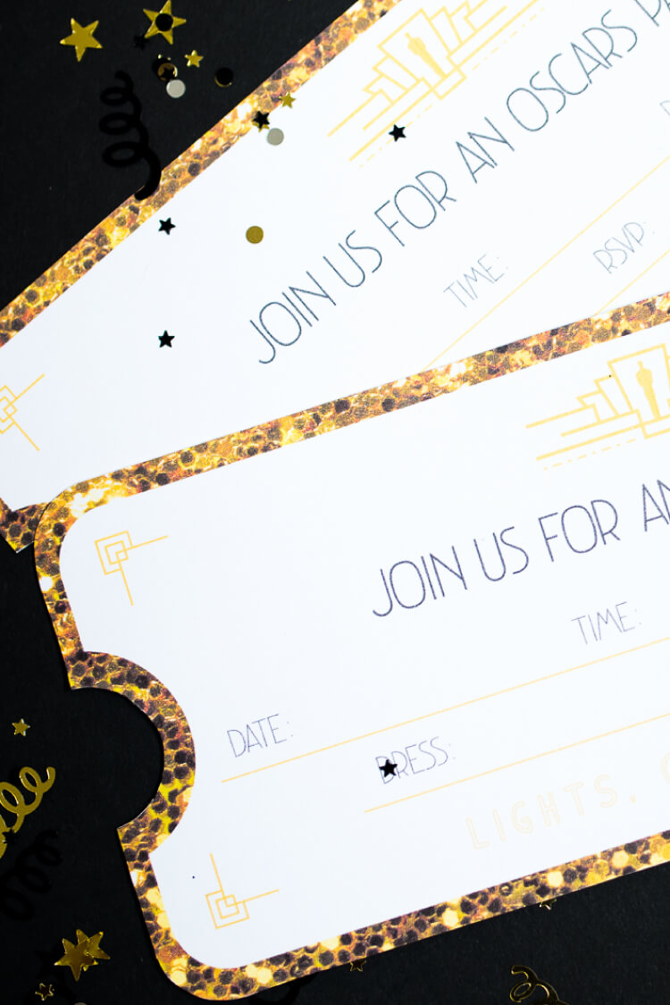 Printable Oscar Party Invitations