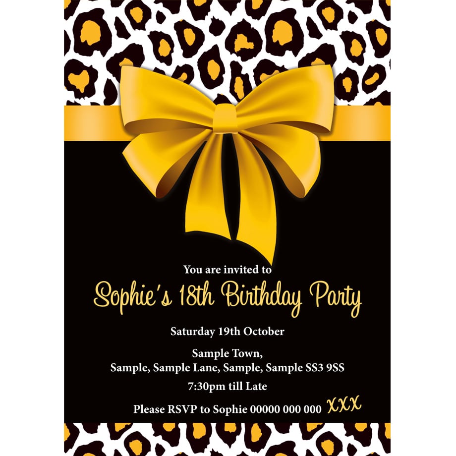 Printed Birthday Party Invitations Fabulous Printed Birthday Party