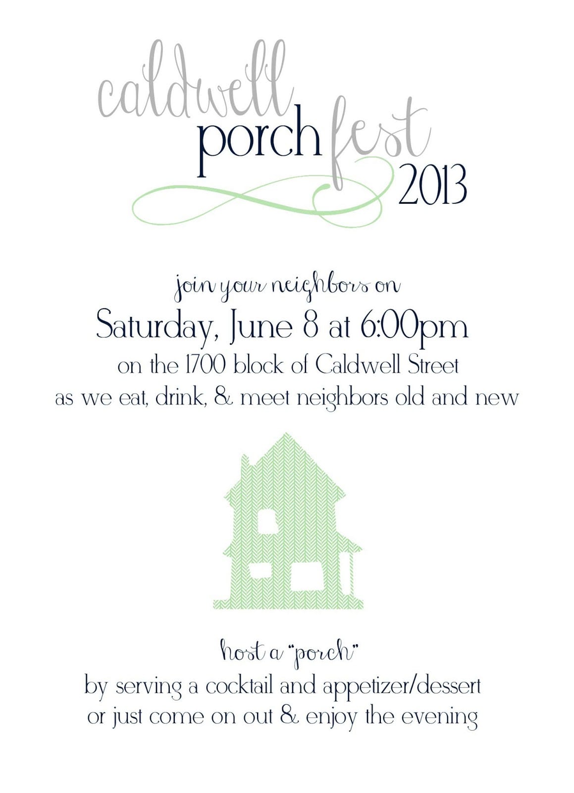 Progressive Dinner Party Invitations