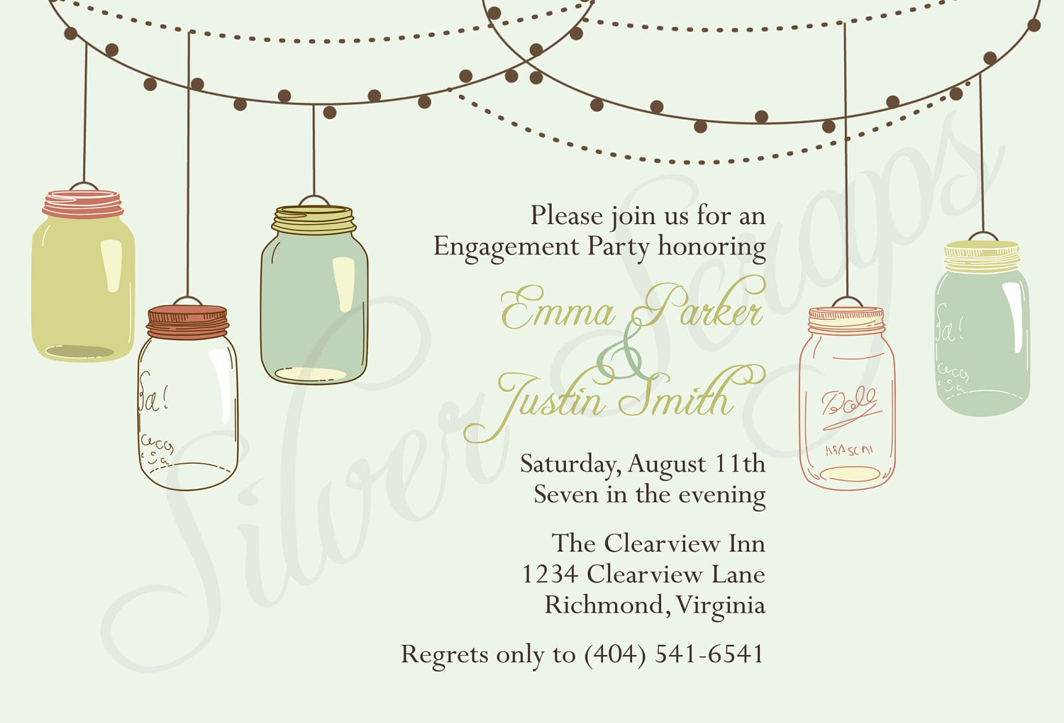 Progressive Dinner Party Invitations