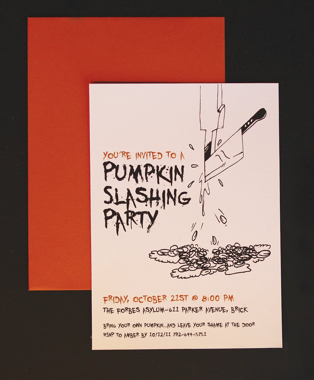 Pumpkin Carving Party Invitation