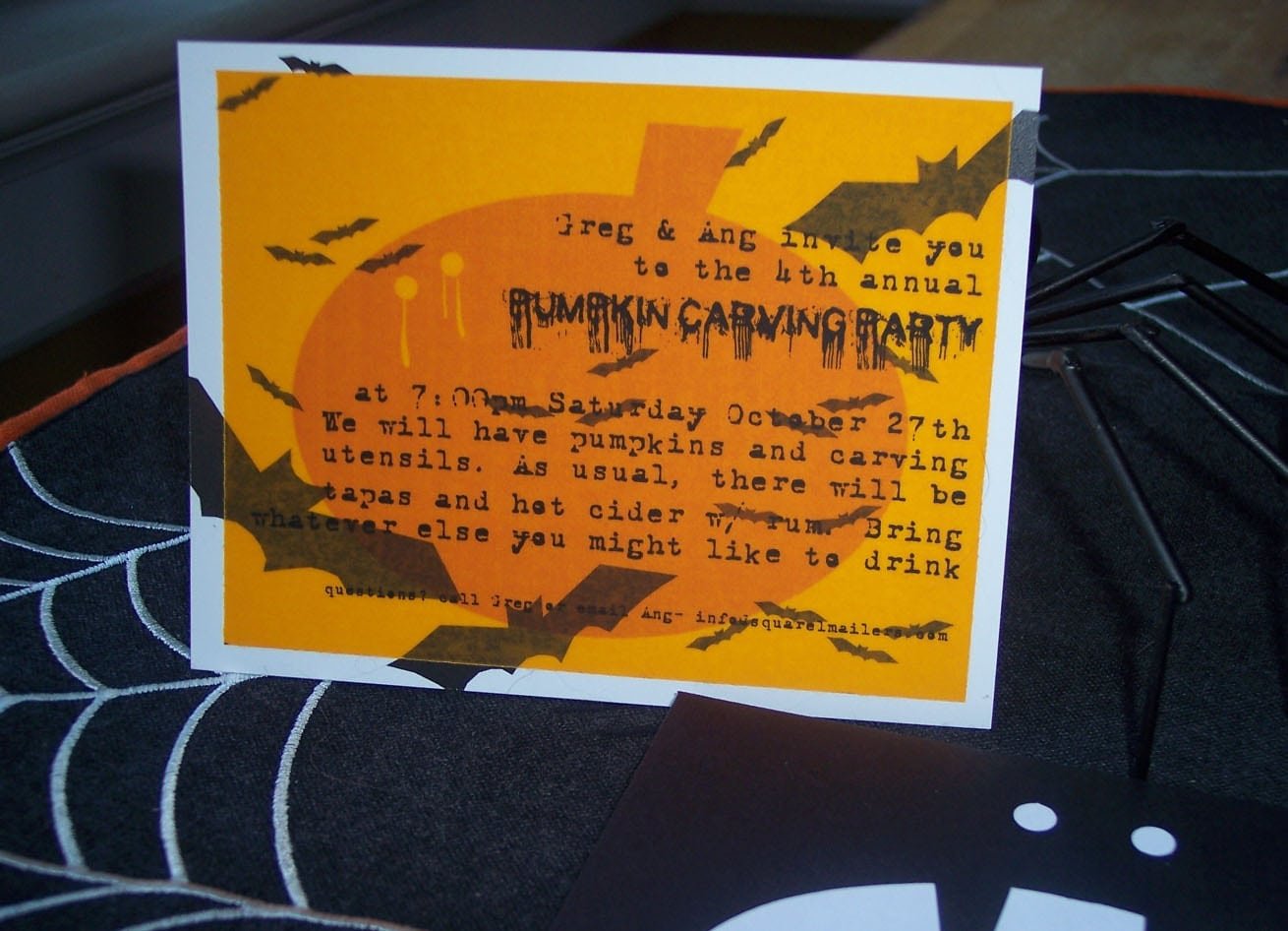 Pumpkin Carving Party Invitation Wording