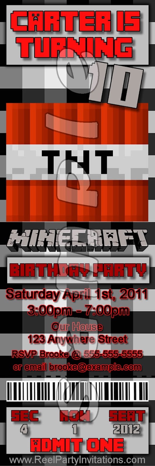 Reel Party Invitations