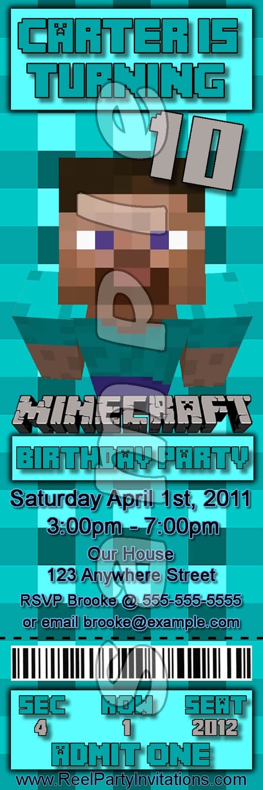 Reel Party Invitations