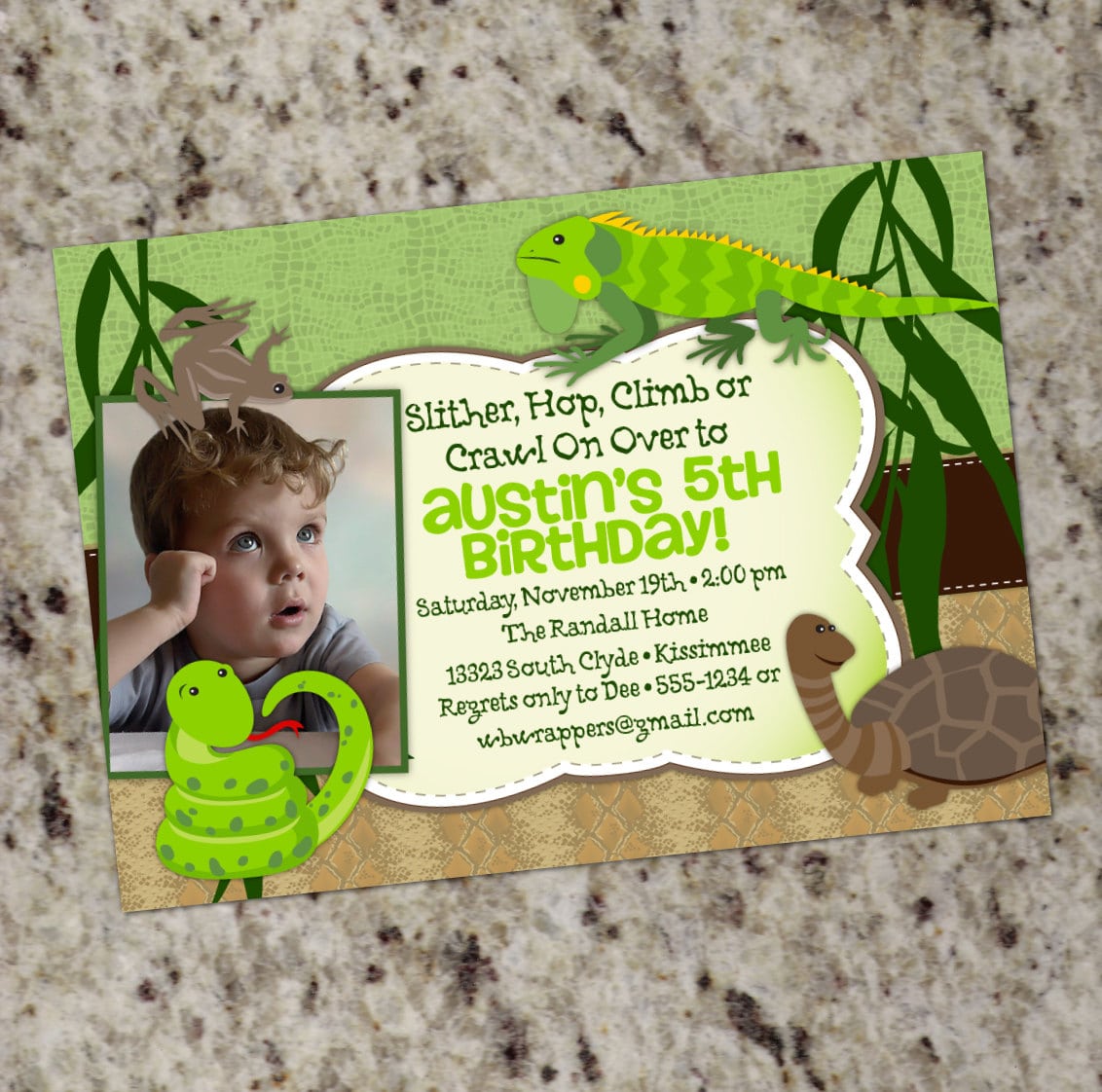 Reptile Invitation