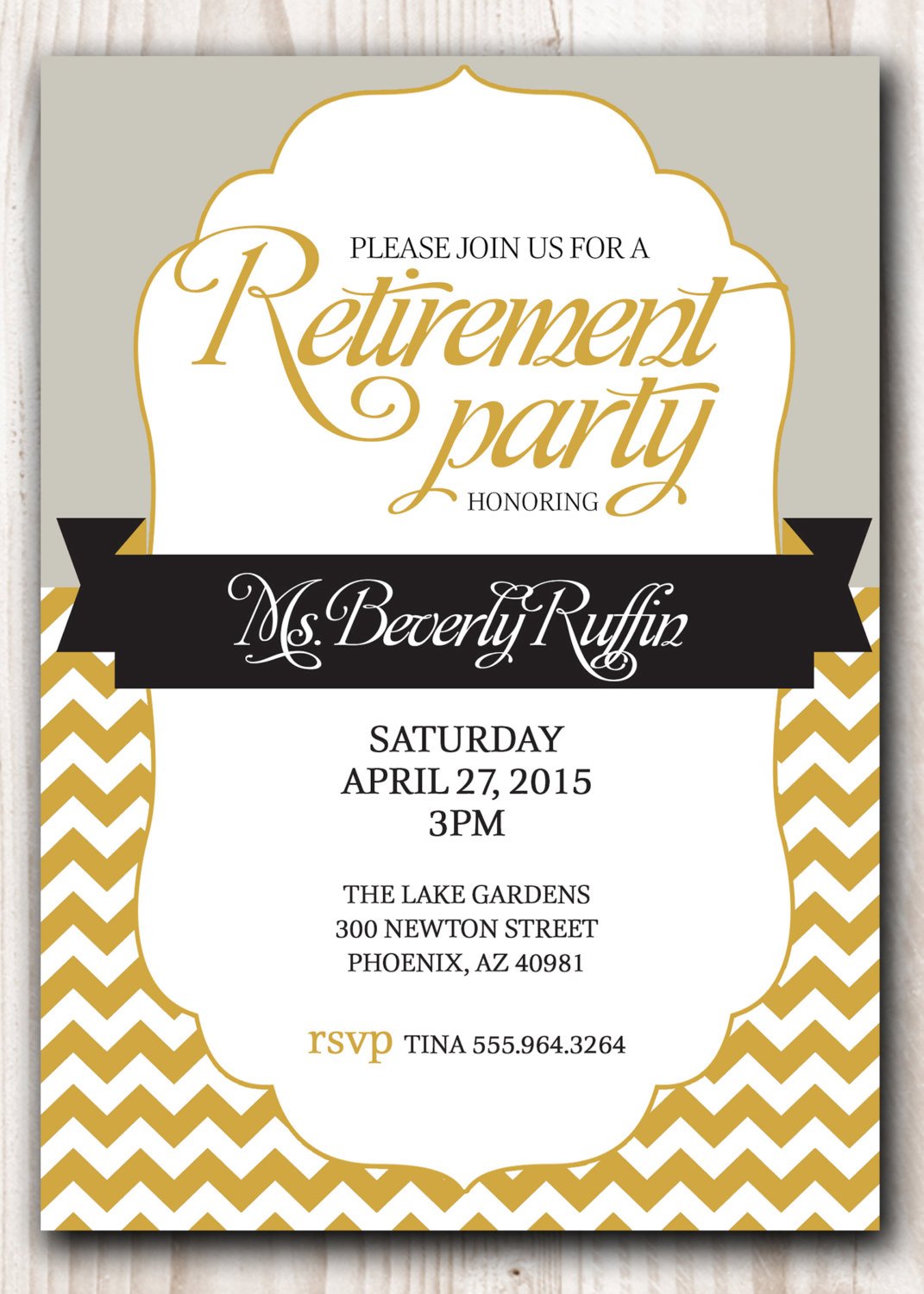 Retirement Party Invitations