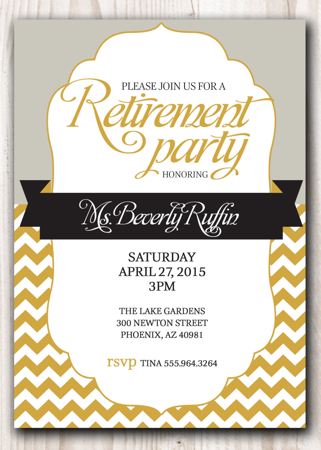 Retirement Party Invitations