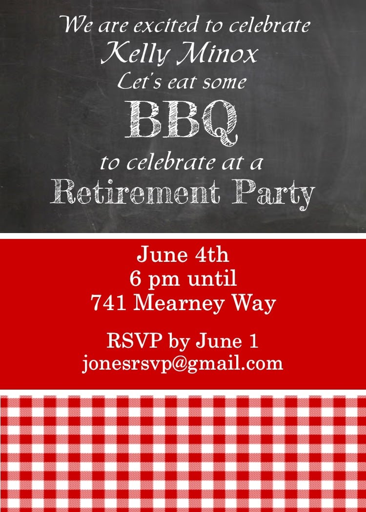 Retirement Party Invitations Custom Designed New For Spring 2017