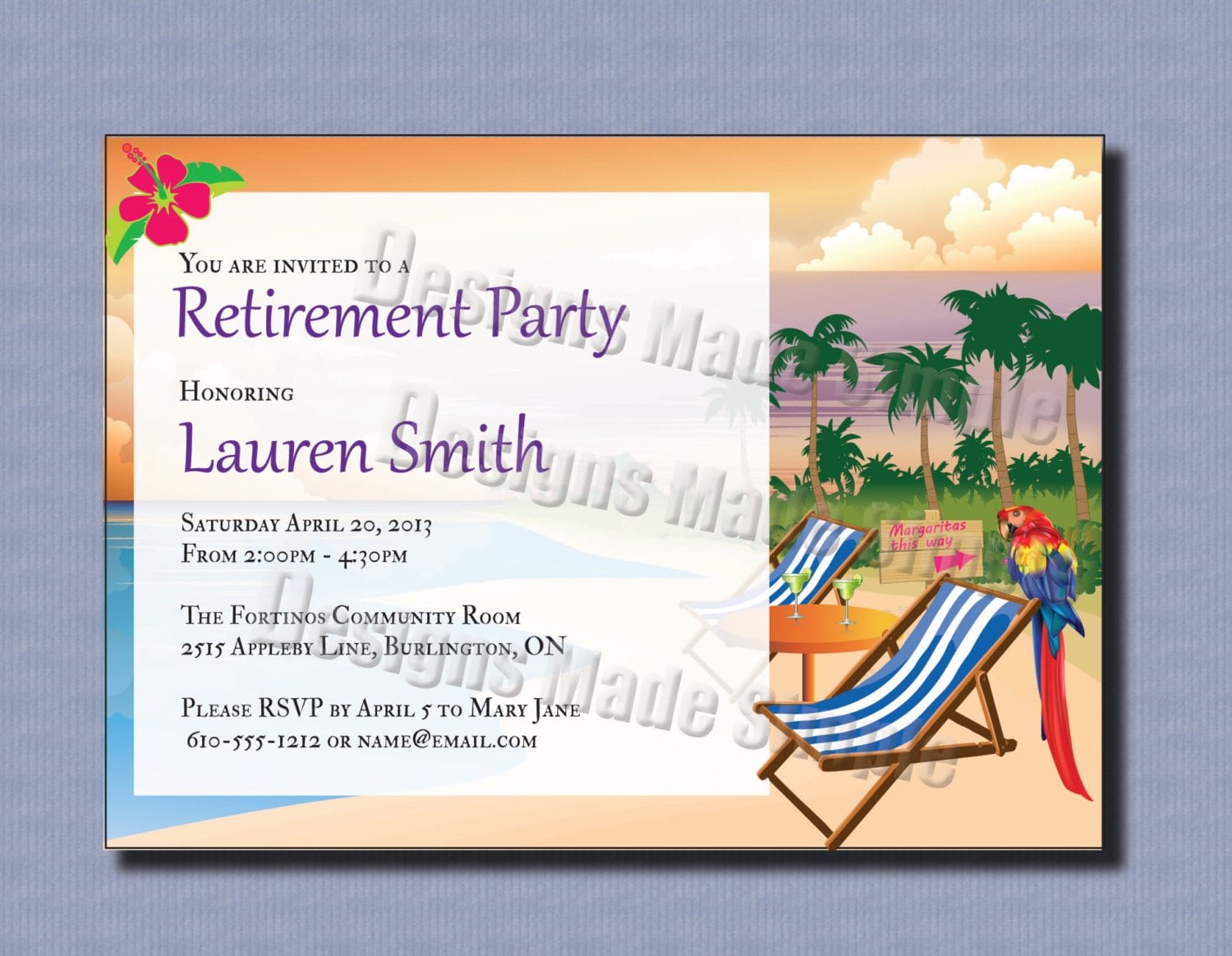 Retirement Party Invites Template