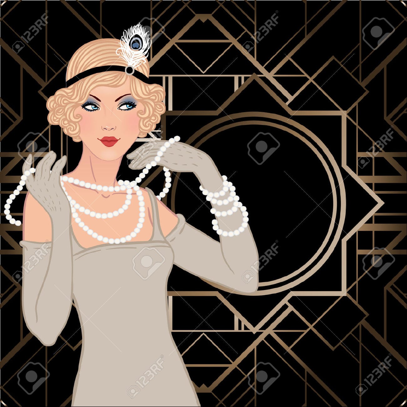 Roaring 20s Party Clipart