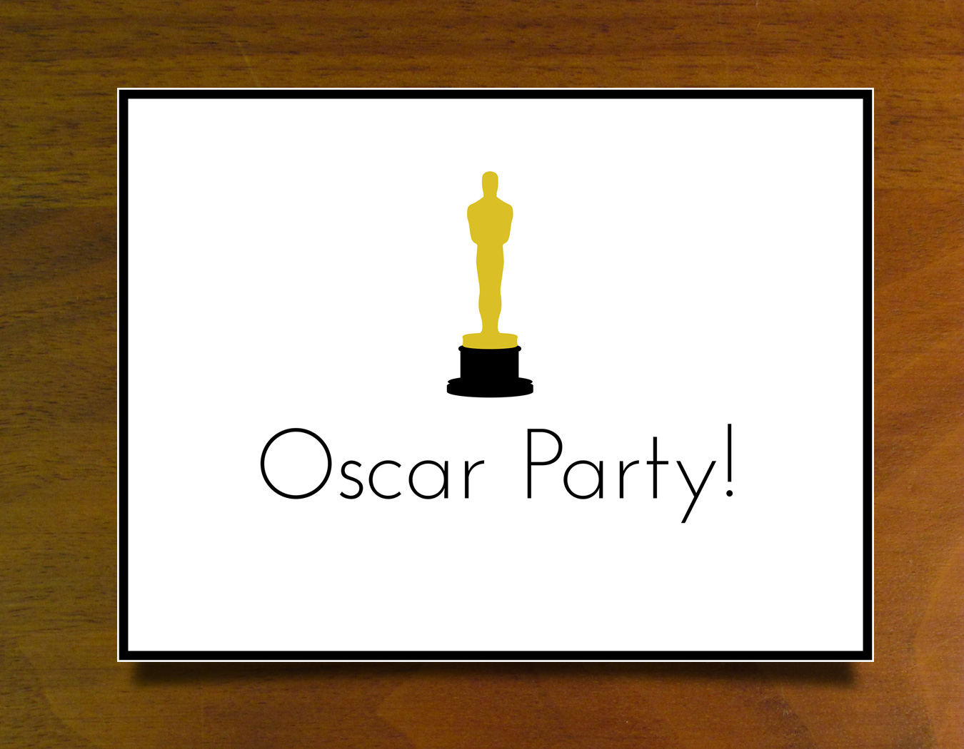 Splendid Oscar Party Invitation