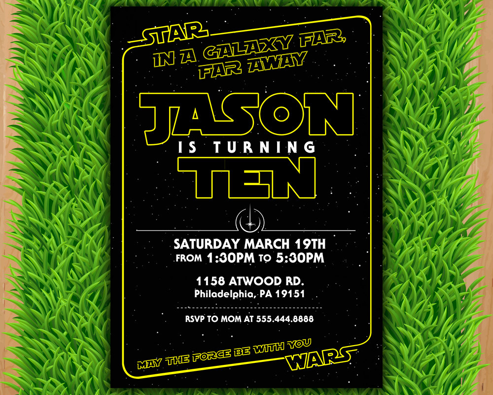 Star Wars Invitation